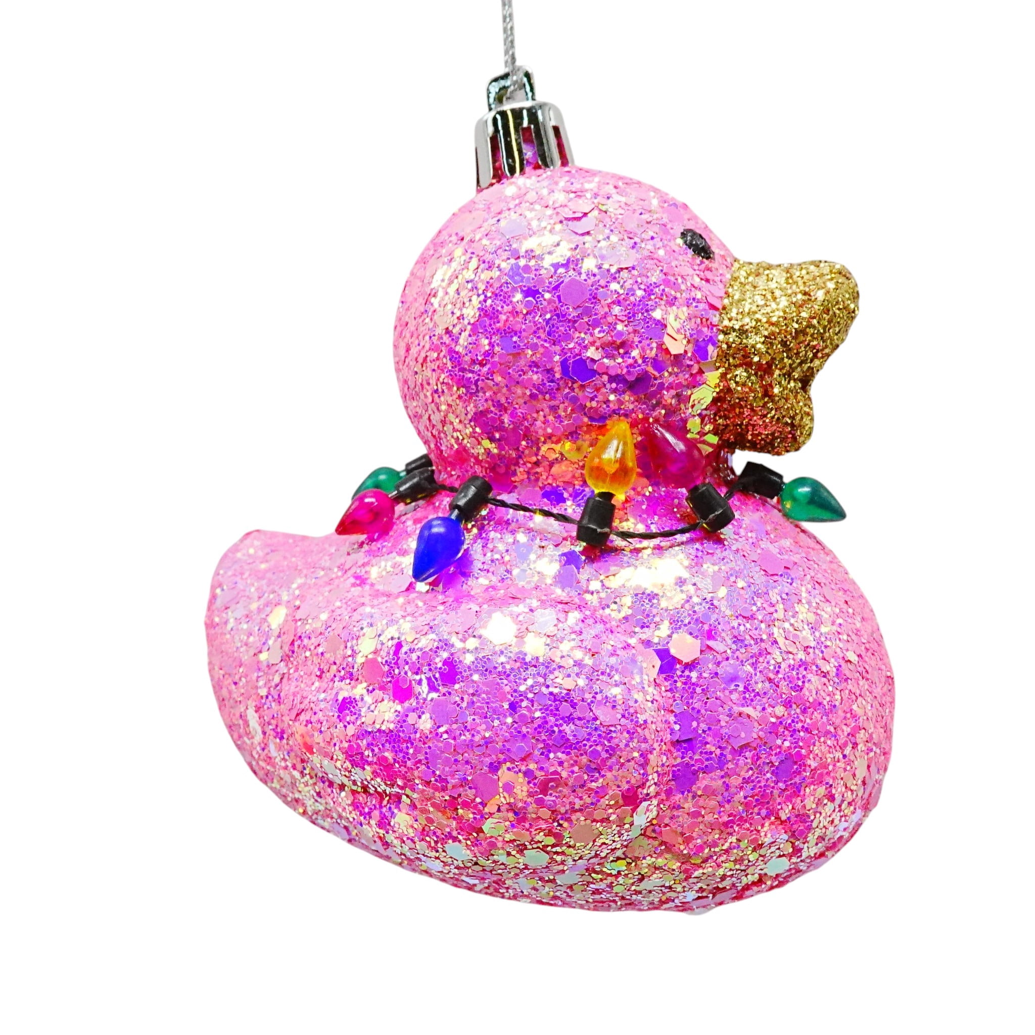 Holiday Time Pink Glitter Duck Christmas Ornament - Walmart.ca