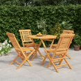 thumbnail image 1 of vidaXL 5 Piece Garden Dining Set Solid Wood Teak, 1 of 5