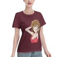 thumbnail image 2 of T-Shirt Basique à Manches Courtes pour Femmes Detective Conan Haihara Ai, 2 of 6