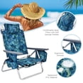 thumbnail image 4 of Costway Ensemble de 2 Chaises de Plage Pliantes avec Table, Chaise Inclinable d'Extérieur à 5 Positions, 4 of 10