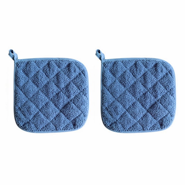 Ensemble de 2 Pcs de Porte-Casseroles en Coton, 6 Couleurs, Lavable à la Machine, 8 X 8