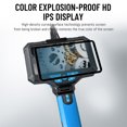 thumbnail image 2 of Lepmerk Endoscope Industriel Portable avec Écran HD de 5 Pouces, Caméra Tri-Objectif 7.9mm, Tube Rigide Serpent 5m, Outil d'Inspection HD 1920P, Modèle T28 en Bleu, Inclut Guide Utilisateur Multilingue, 2 of 6