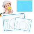 thumbnail image 2 of Kindergarten Teaching Placemats Early Education Institutions Students Children Silicone Tableware Placement Mats, 2 of 8