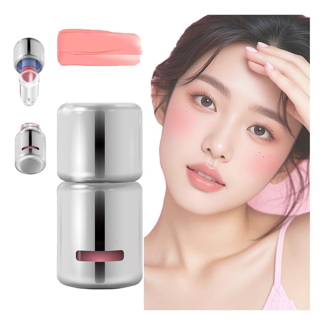 Aztk 3-in-1 Liquid Blush & Highlighter - Matte Cream Blusher with Sponge Applicator, 5ml, 7 Buildable Shades, Long-Lasting, Transfer-Proof Makeup for Women