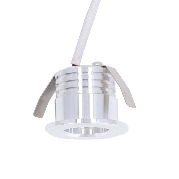 Mini LED Spotlights, 3W Aluminum Shell Recessed Jewelry Showcase Display Light Under Cabinet Lights for Kitchen, Shopping Malls, Roof, AC85-265V