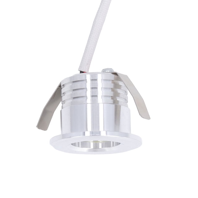 Mini LED Spotlights, 3W Aluminum Shell Recessed Jewelry Showcase Display Light Under Cabinet Lights for Kitchen, Shopping Malls, Roof, AC85-265V