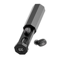 Wweixi Wireless Earphone Bluetooth 5.0 Headphones Earbuds with Power Digital Display Charging Compartment