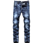 Jeans for Men Jeans for Men's New Fashion Pocket Button Zipper Personalized Denim Trend Jeans Jeans for Men Slim Fit
