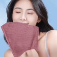 thumbnail image 4 of Hand Towel Solid Color Striped Yarn Soft Absorbent Towel Towel Face Wash Towel Four Sets Pink B, 4 of 6