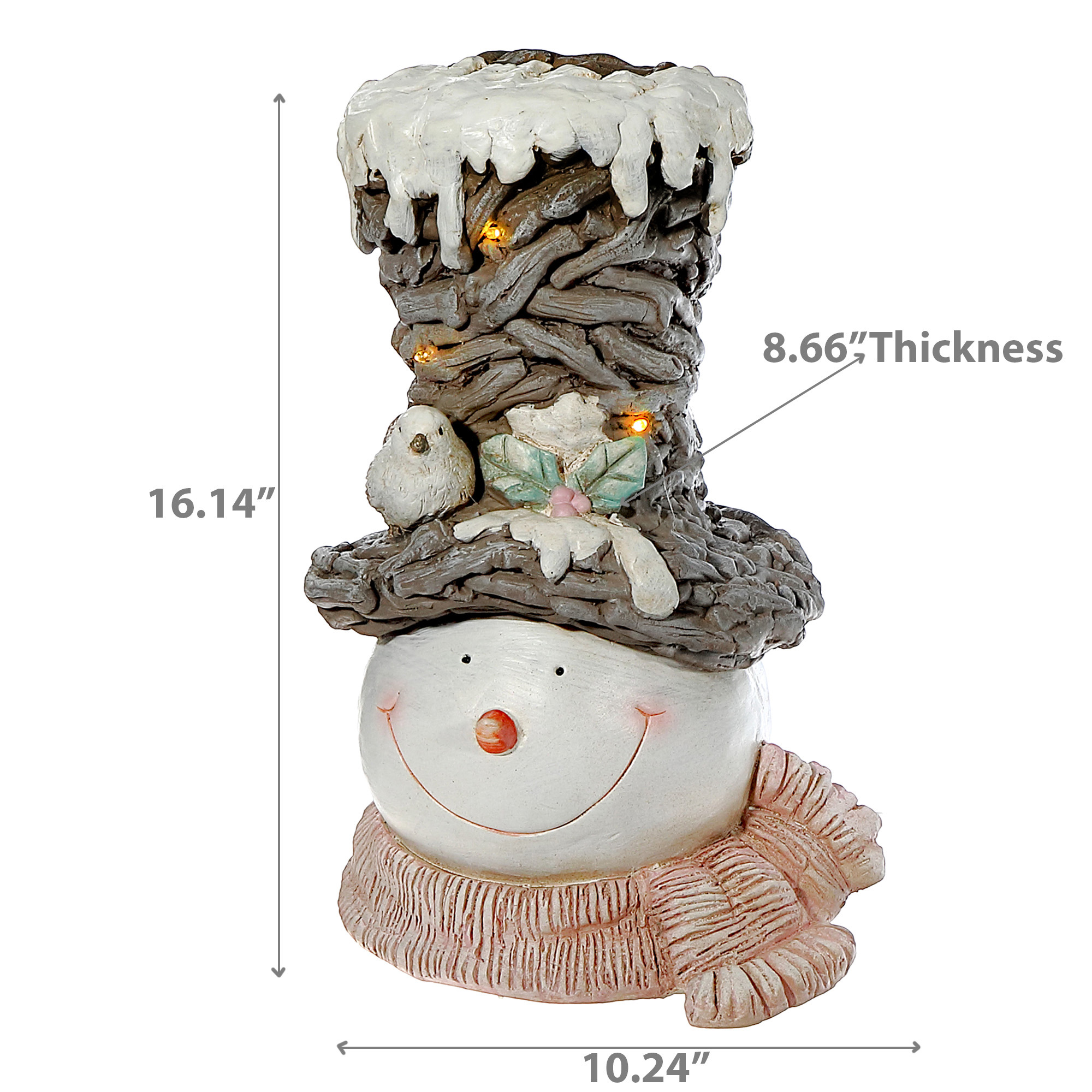Bonhomme De Neige En Magnésie Avec Chapeau