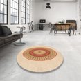 thumbnail image 4 of Ahgly Company Tapis d'Intérieur Lavable en Machine Carré Transitionnel Blond Doré Or, 4 Pieds Carré, 4 of 7