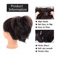 thumbnail image 3 of Chignon Synthétique Désordonné avec Bandes Élastiques Beigne Queue de Cheval Droite Pièces de Cheveux, 3 of 7