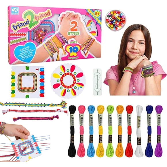 Toys Under $10 Friendship Bracelet Making Kit For 5-12 Year Old Girls, Arts And Crafts For Kids - Christmas Or Birthday Gift Toys for Toddlers 1-2 on Clearance
