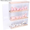 thumbnail image 3 of Shelf Clear Acrylic Display Case with Door WallMounted Display Shelf for Funko Pop Countertop Display Case for Collectible Action Figure Storage Organizer .x.x., 3 of 7