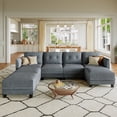 thumbnail image 1 of LLappuil Modular Sectional Sofa, 7 Seat Modular Sectional Sofa with Storage, Velvet Waterproof Anti-Scratch Sofa for Living Room, 1 of 8