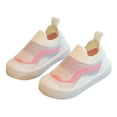 thumbnail image 2 of Girls Sneakers, Spring New Soft Soled Single Shoes Baby Walking Shoes Bow Mesh Princess Small Solid Shoes, 2 of 5
