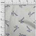 thumbnail image 2 of oneOone Silk Tabby Light Gray Fabric Leaves Sewing Material Print Fabric By The Yard 42 Inch Wide, 2 of 4