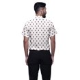 thumbnail image 3 of BESTMAN Casual Printed Shirts For Men Slim Fit Button Down Short Sleeve Shirt, 3 of 5