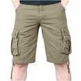 thumbnail image 1 of Cameland Men's Plus Size Cargo Shorts Multi-Pockets Relaxed Summer Beach Shorts Pants, 1 of 4