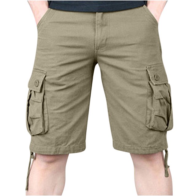 Cameland Men's Plus Size Cargo Shorts Multi-Pockets Relaxed Summer Beach Shorts Pants