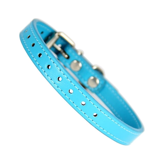 tredstone Durable et Durable Collier de Chat - pour une Expérience Sans Souci Durable et Robuste PU Whelping Col Nouveau-Né Lac Réglable Eau Bleu 1 Pc