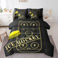 thumbnail image 1 of YST Sports Theme 7-Piece Comforter Set, 7-Piece, Sports, Yellow Black, Full Size, 1 of 4
