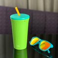 thumbnail image 2 of Tasse de paille GoSili, 16 oz. Citron vert "pop", 2 of 7