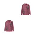 thumbnail image 3 of Youkk Middle-Aged And Elderly Sweater Exquisite Workmanship And Wide Application Warm Middle-aged Clothes pink 2Set, 3 of 6