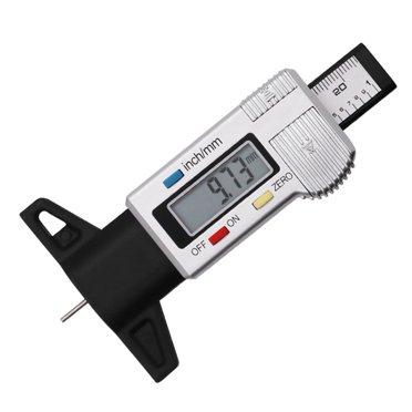 Yimiti Digital Tire Tread Depth Gauge Cartire Wear Detection Electronic Vernier Caliper,Black
