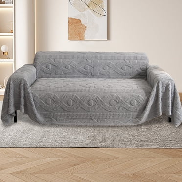 Wzzjkit Serviette de Canapé en Velours de Coton Chaude et Confortable pour l'Hiver, Housse de Canapé Tout Inclus, Housse Anti-Poussière, Salon, une Housse de Canapé, Cadeaux des Fêtes