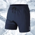 thumbnail image 1 of EOYWHK Compression Shorts Men Elastic Waist Breathable Gym Running Hiking Athletic Shorts with Multi-Pockets, 1 of 4