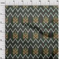 thumbnail image 2 of oneOone Cotton Cambric Fabric Paisley & Chevron Ikat Print Sewing Fabric BTY 56 Inch Wide, 2 of 4
