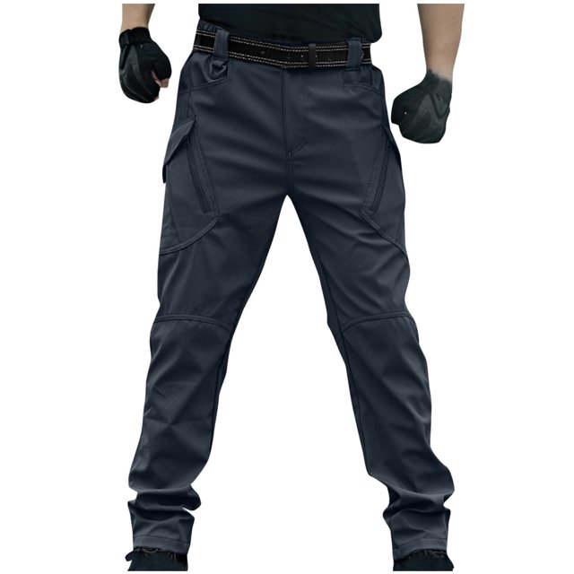 cllios Pantalon Tactique pour Hommes à Multiples Poches Pantalon Cargo de Randonnée Pantalon de Travail Léger pour Hommes Construction Pantalon de Travail Résistant à l'Eau