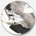 thumbnail image 1 of Designart 'Glam Painted Arcs II' Glam Metal Circle Wall Art, 1 of 3