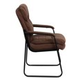 thumbnail image 4 of Scranton & Co Executive Side Guest Chair with Sled Base in Brown, 4 of 6