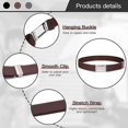 thumbnail image 1 of 1 Set Simple Design Kids Elastic Belt Boys Adjustable Buckle Stretch Waistband Reusable Washable Jeans Clothing Accessories Light Blue, 1 of 1