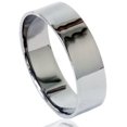 thumbnail image 1 of Mens Flat High Polished 6mm Black Gold Wedding Band Ring, 1 of 3