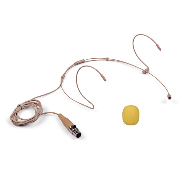 Mistaha Lightweight Headworn Headset Microphone Condenser Mic 3-pin Mini XLR Plug for Wireless Bodypack Transmitter