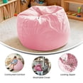thumbnail image 2 of Small Light Pink Dot Kids Bean Bag Chair, 2 of 9