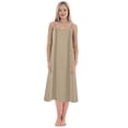 thumbnail image 1 of Women Plus Size Petticoat Nightdresses Solid Color Loose Slimming Long, 1 of 3