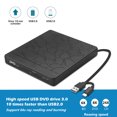 thumbnail image 2 of External Blu-ray Burner, USB3.0+Type-C Laptop Desktop Universal BD/DVD/CD Burning 5 in 1 Card Reader, Multi-function Optical Drive - Black (Blu-ray Burning), 2 of 5