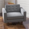 thumbnail image 5 of Harriet Fauteuil d'Appoint en Velours Style Mobilier Moderne Mi-Siècle Gris, 5 of 5