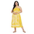 thumbnail image 1 of Oussum Robe Tube Courte Sans Manches pour Femmes, Été, Jaune, 1 of 7