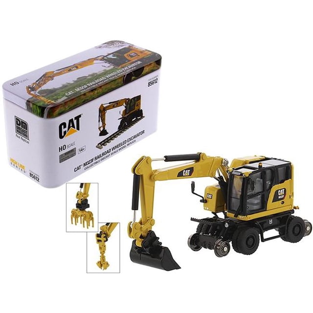 Diecast Masters 85612 Excavatrice à Roues CAT Caterpillar M323F pour Chemin de Fer