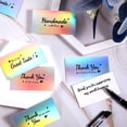 thumbnail image 3 of 50Pcs Thank You Cards Small Business, Mini A variety of styles Thank You for Supporting Cards Notes Shopping Holographic Thanks Greeting Cards for Retail Store Owner Goods Customer 2x3.5 Inch, 3 of 4