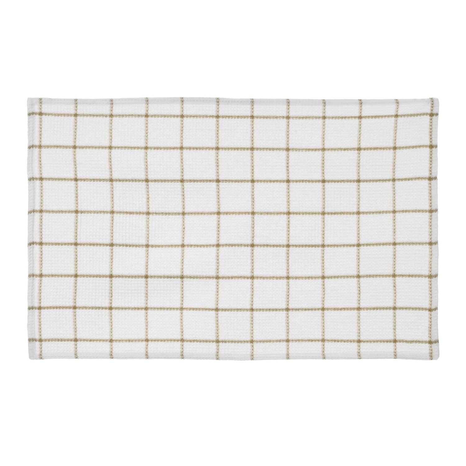 Torchons de cuisine en coton gaufré Fabstyles Solo, torchons à vaisselle extra larges, torchons à vaisselle super absorbants et à séchage rapide avec boucle de suspension, 18 x 28 pouces, lot de 4