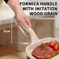 thumbnail image 4 of Feltree 3-in-1 Nonstick Frying Pan with 3 Cooking Zones, Flat Bottom Granite Coating Breakfast Pan for Induction Cooktop, 70% Less Oil Fume, Easy Clean Stone Derived Coating, 4 of 8