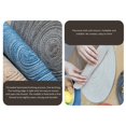 thumbnail image 4 of Ensemble de 4 Napperons Ronds Napperons Ronds en Coton Tressé pour Table de Cuisine Table à Manger Fête de Vacances, Gris Foncé, 4 of 8