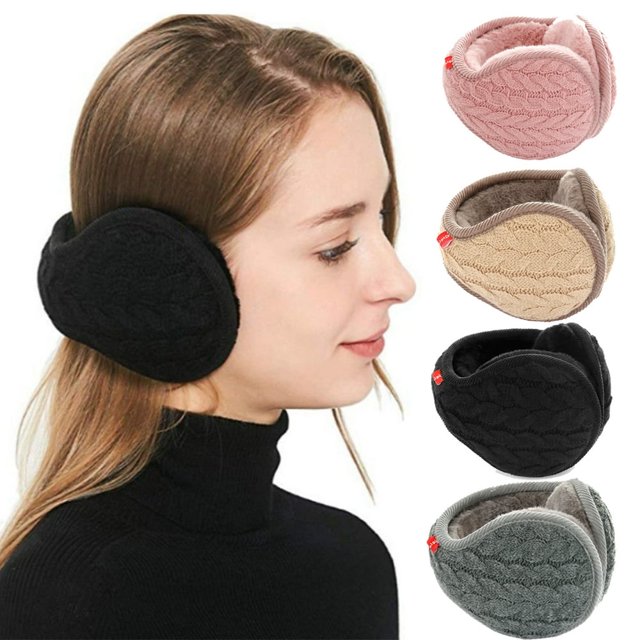 EIGTHTAIL Cache-Oreilles Pliables Hiver Cache-Oreilles d'Hiver pour Femmes Unisexe Chauds en Tricot Chauffe-Oreilles Cache-Oreilles pour Femmes Hommes