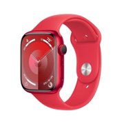 Restored Apple Watch Series 9 (GPS, 45mm) Red Aluminum Case + Red Sport Band 64GB (Certified Refurbished)